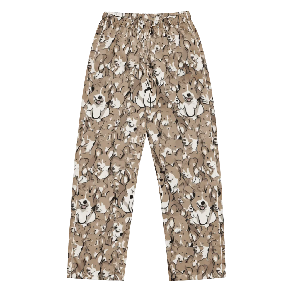 Bowtie Bark on Women's Pajama Pants — Front
