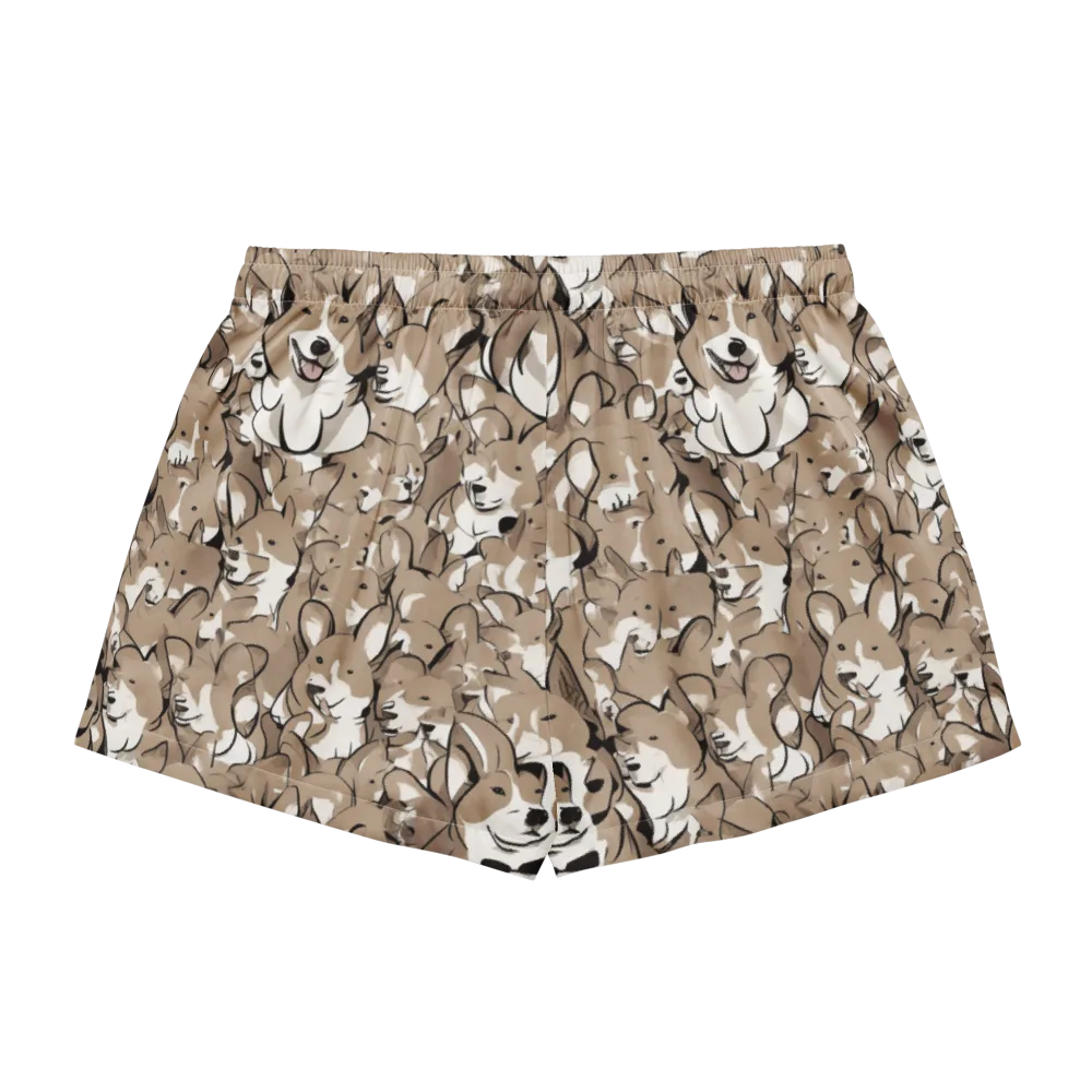 Bowtie Bark on Women's Pajama Shorts — Back