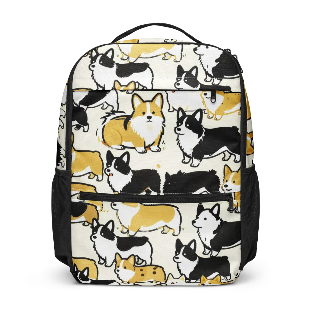 Golden Tails on Utility Backpack — Front