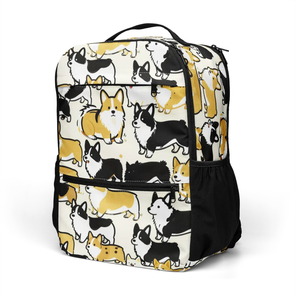 Golden Tails on Utility Backpack — Left Front
