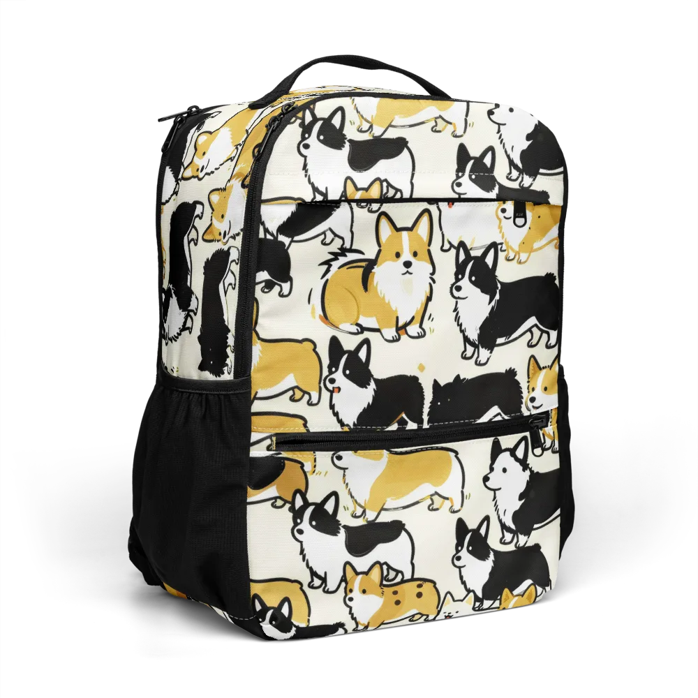 Golden Tails on Utility Backpack — Right Front