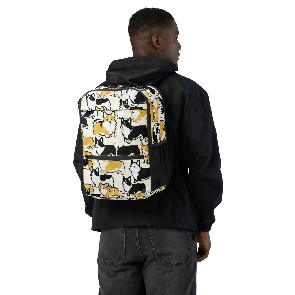 Golden Tails on Utility Backpack — Back