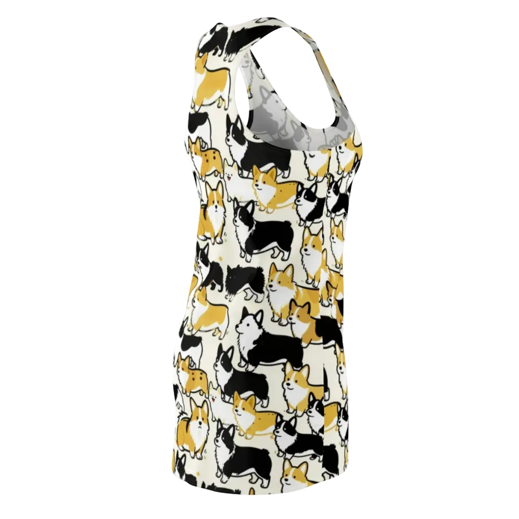 Golden Tails on Racerback Dress — Back Side