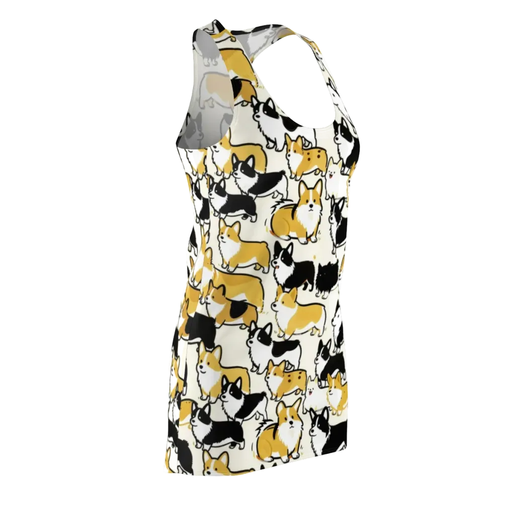 Golden Tails on Racerback Dress — Front Side