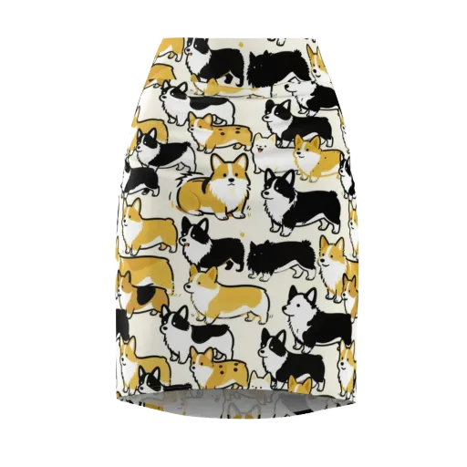 Golden Tails on a Pencil Skirt