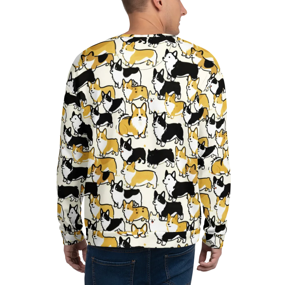 Golden Tails on Sweatshirt — Back