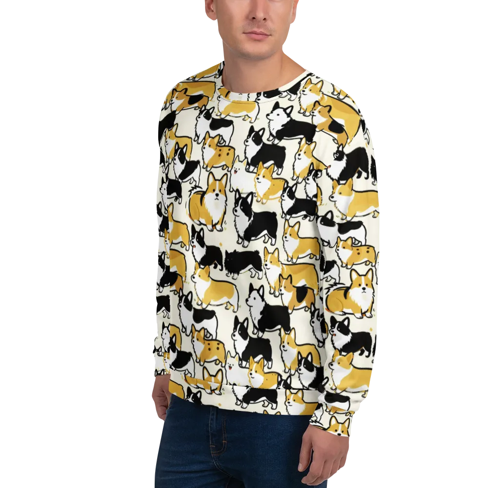 Golden Tails on Sweatshirt — Left Front