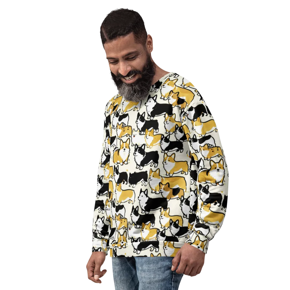 Golden Tails on Sweatshirt — Left Front