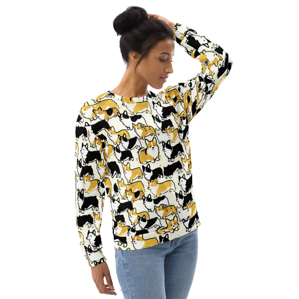 Golden Tails on Sweatshirt — Right Front