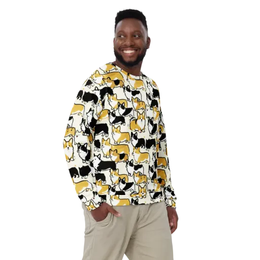 Golden Tails on a Sweatshirt