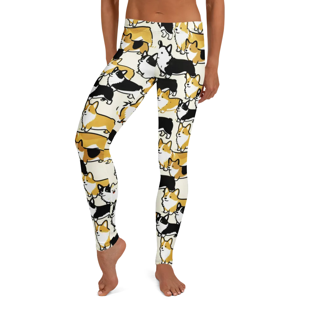 Golden Tails on Leggings — Front