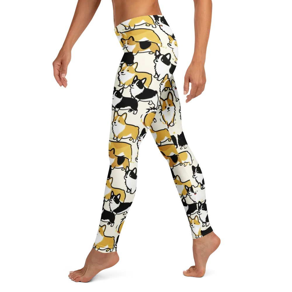 Golden Tails on Leggings — Left