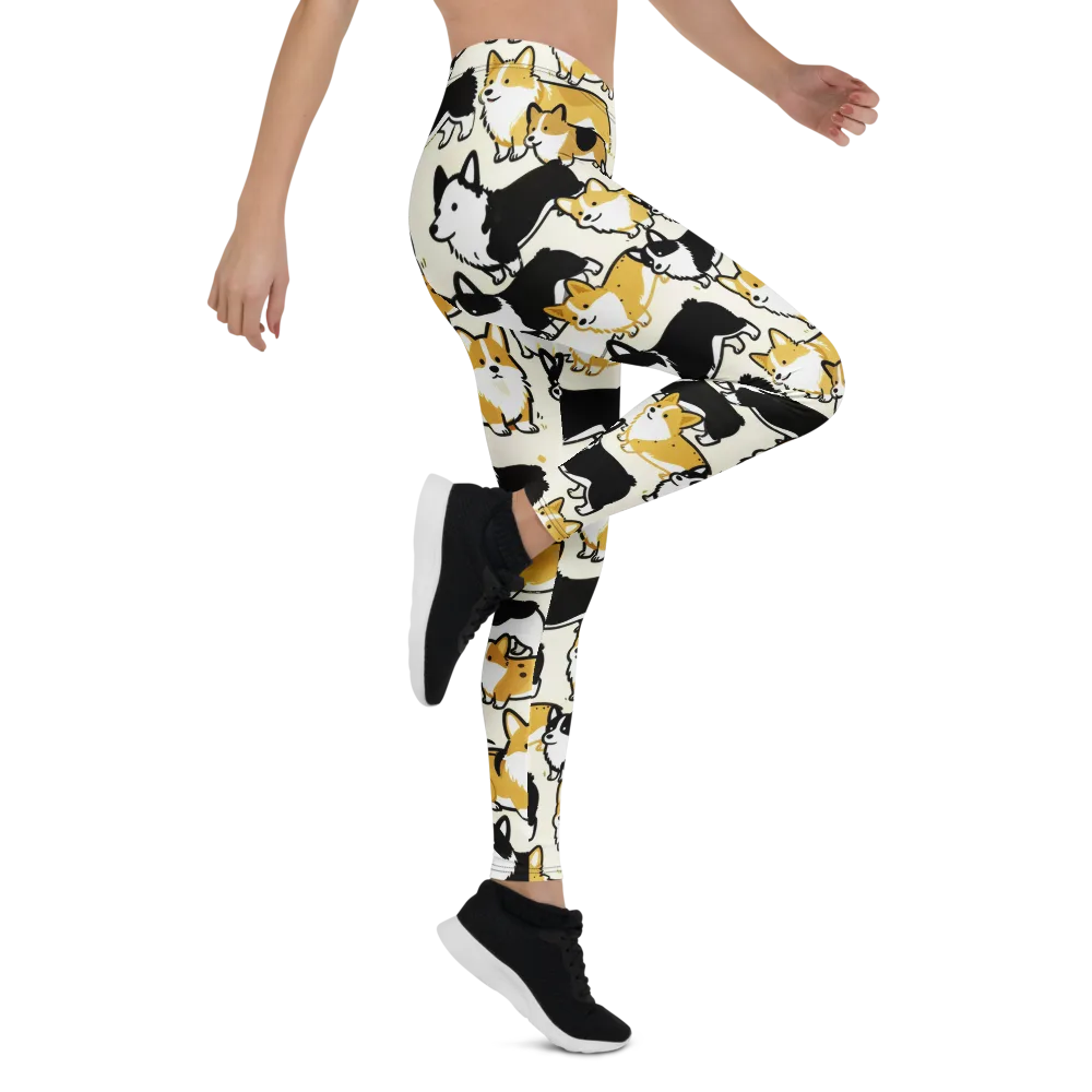 Golden Tails on Leggings — Right