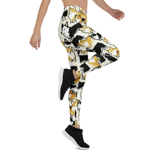 Golden Tails on a Leggings