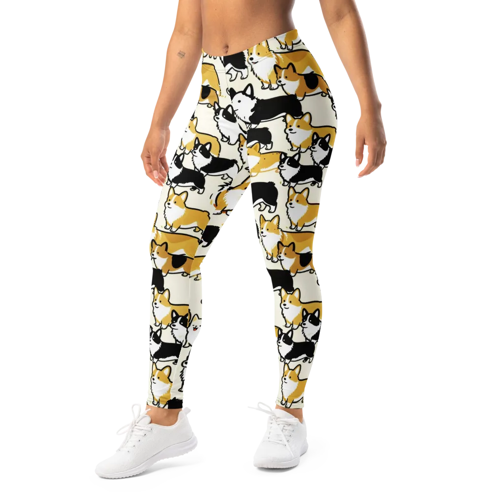 Golden Tails on Leggings — Left Front