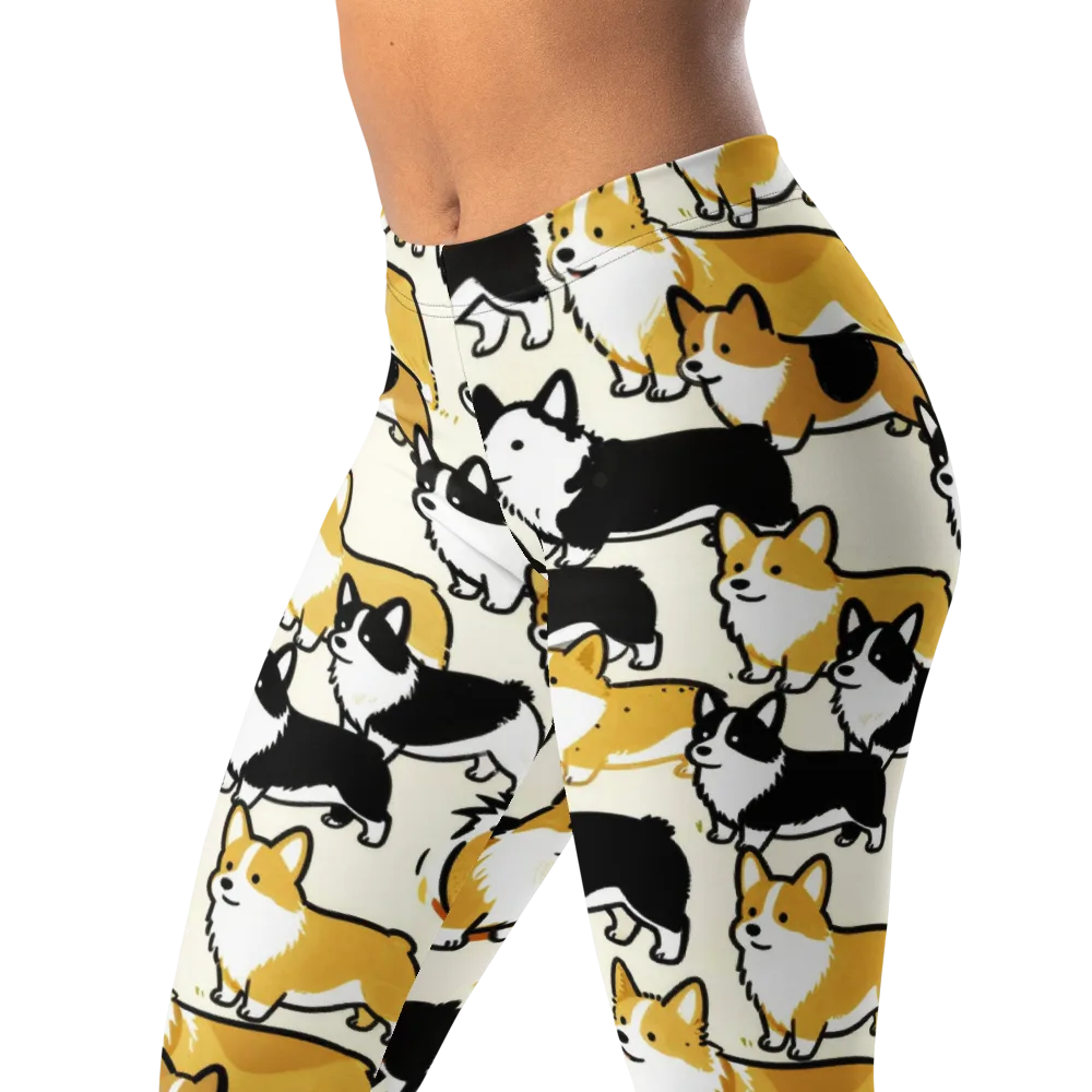 Golden Tails on Leggings — Left Front