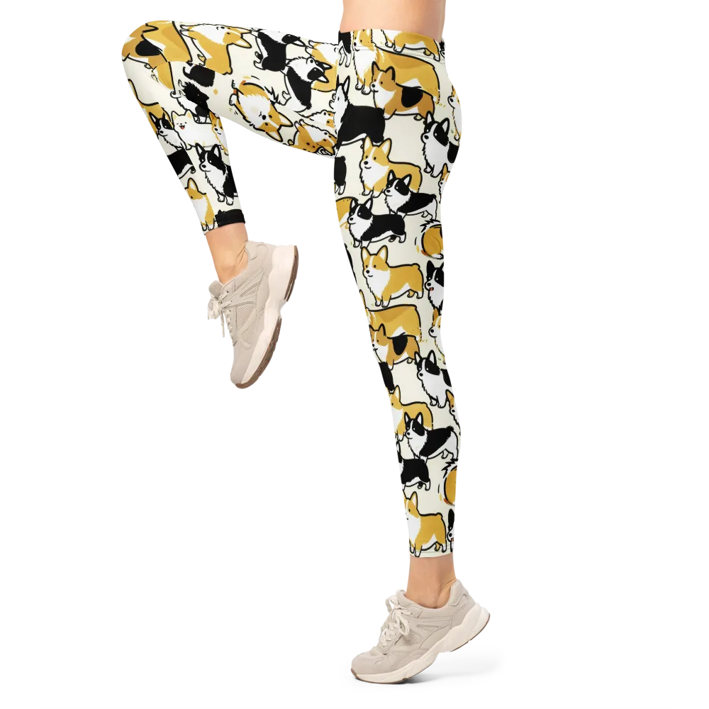 Golden Tails on Leggings — Left