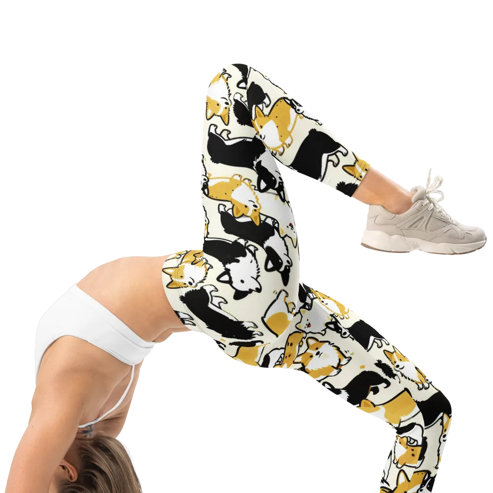 Golden Tails on Leggings — Right