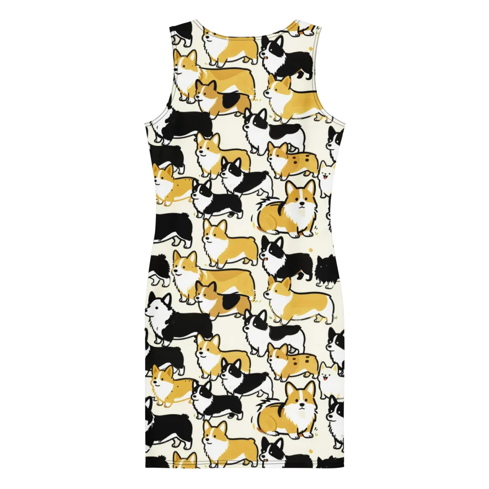 Golden Tails on Bodycon Dress — Back