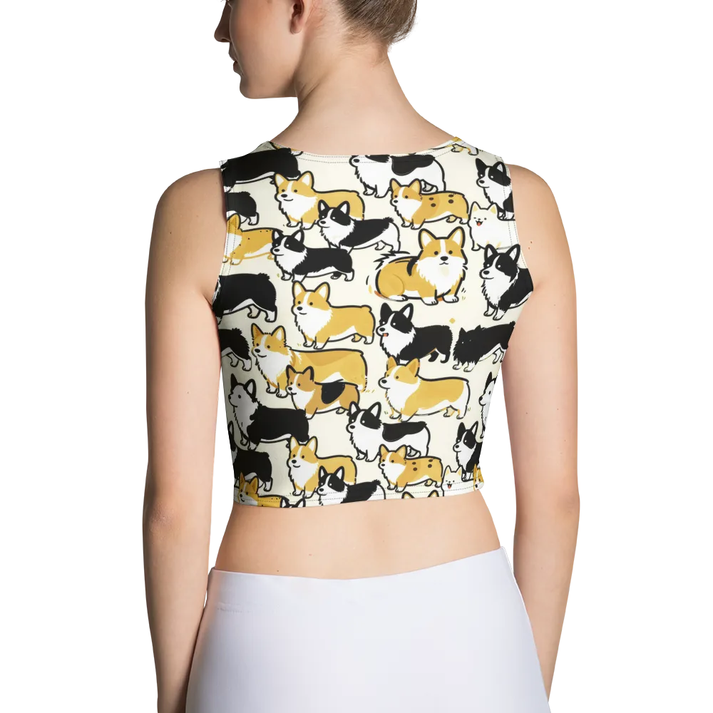 Golden Tails on Crop Top — Back