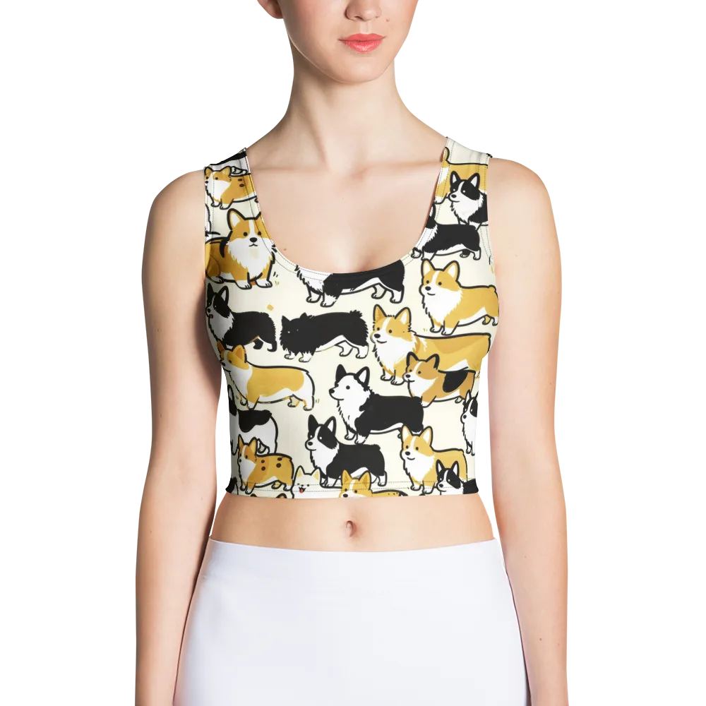 Golden Tails on Crop Top — Front