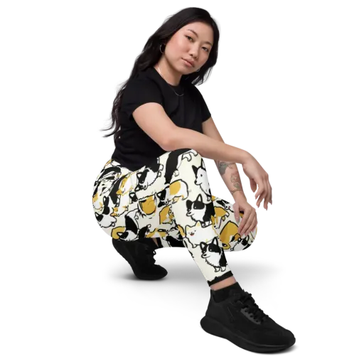 Golden Tails on a Leggings with Pockets