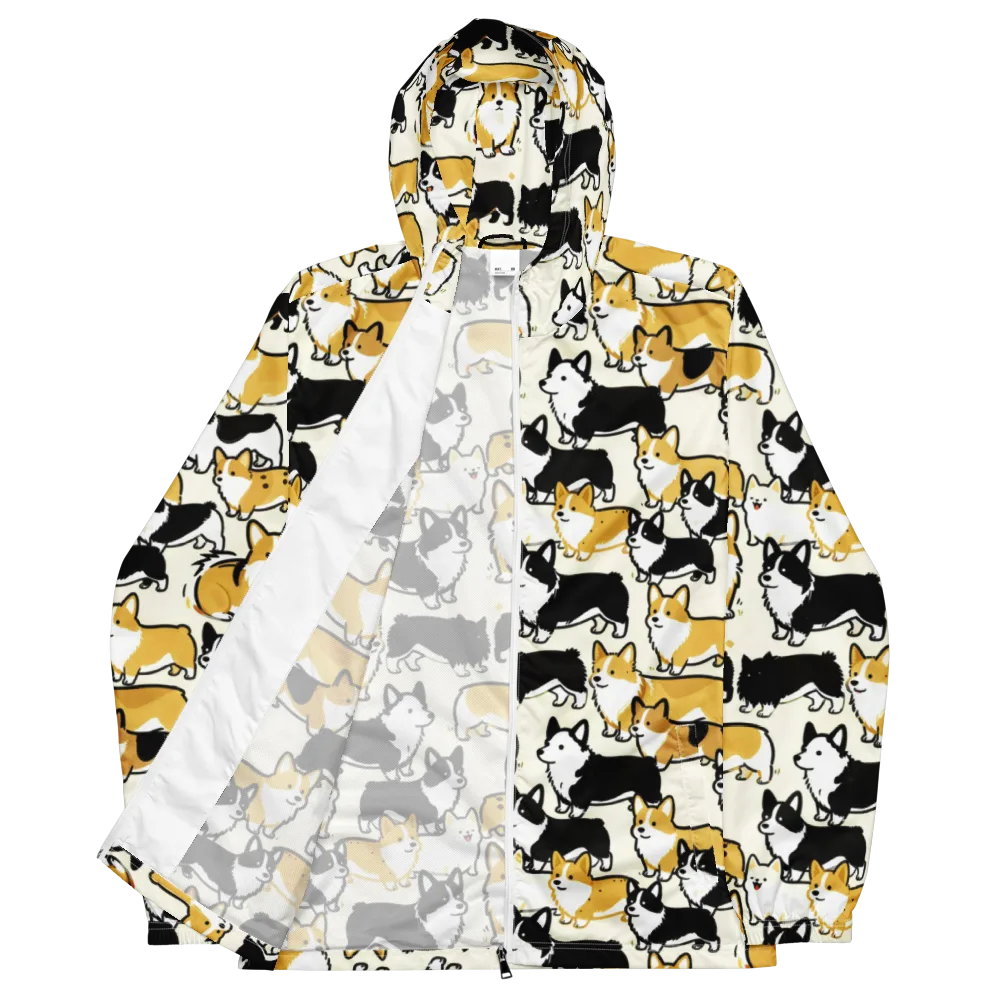 Golden Tails on Men's Windbreaker — Front