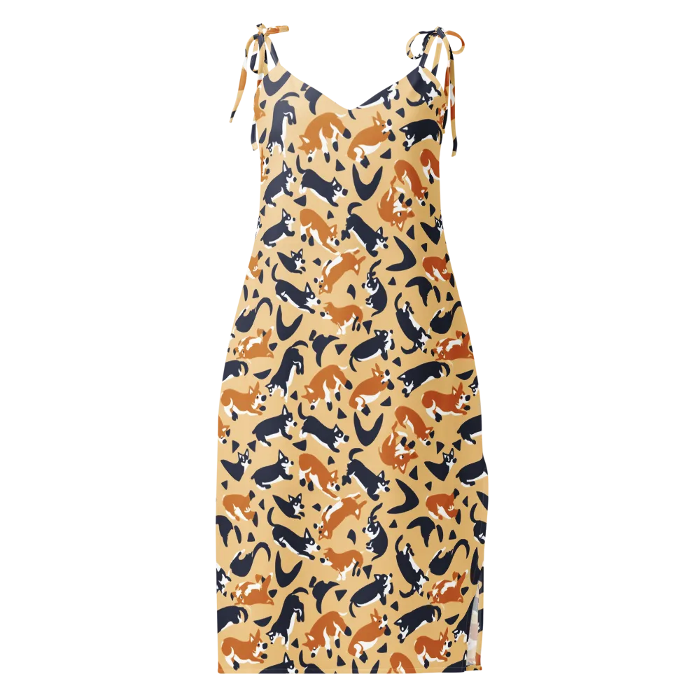 Midnight Herd on Slip Dress — Front