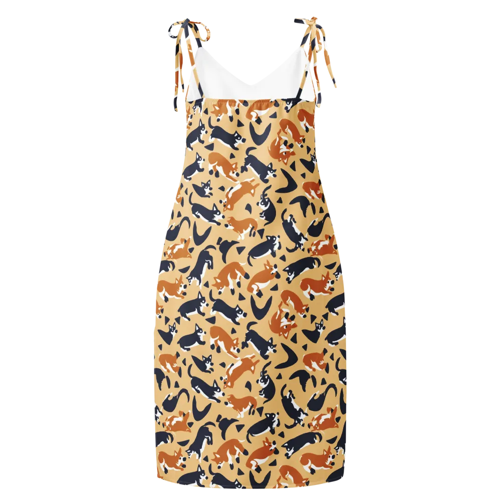 Midnight Herd on Slip Dress — Back