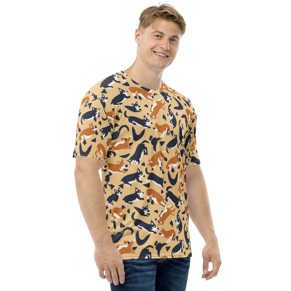 Midnight Herd on Men's Crew Neck T-Shirt — Right