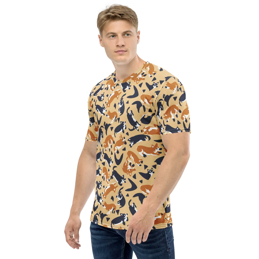 Midnight Herd on Men's Crew Neck T-Shirt — Left