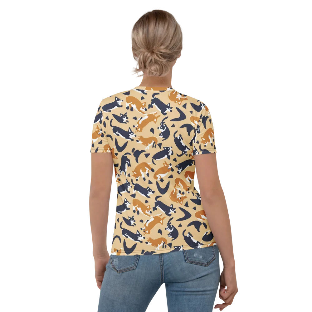 Midnight Herd on Women's Crew Neck T-Shirt — Back