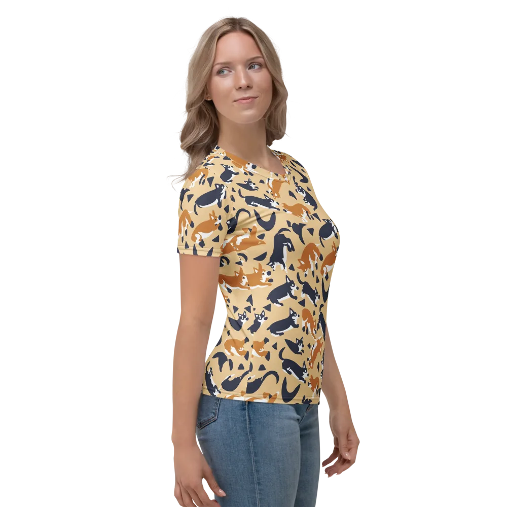 Midnight Herd on Women's Crew Neck T-Shirt — Right