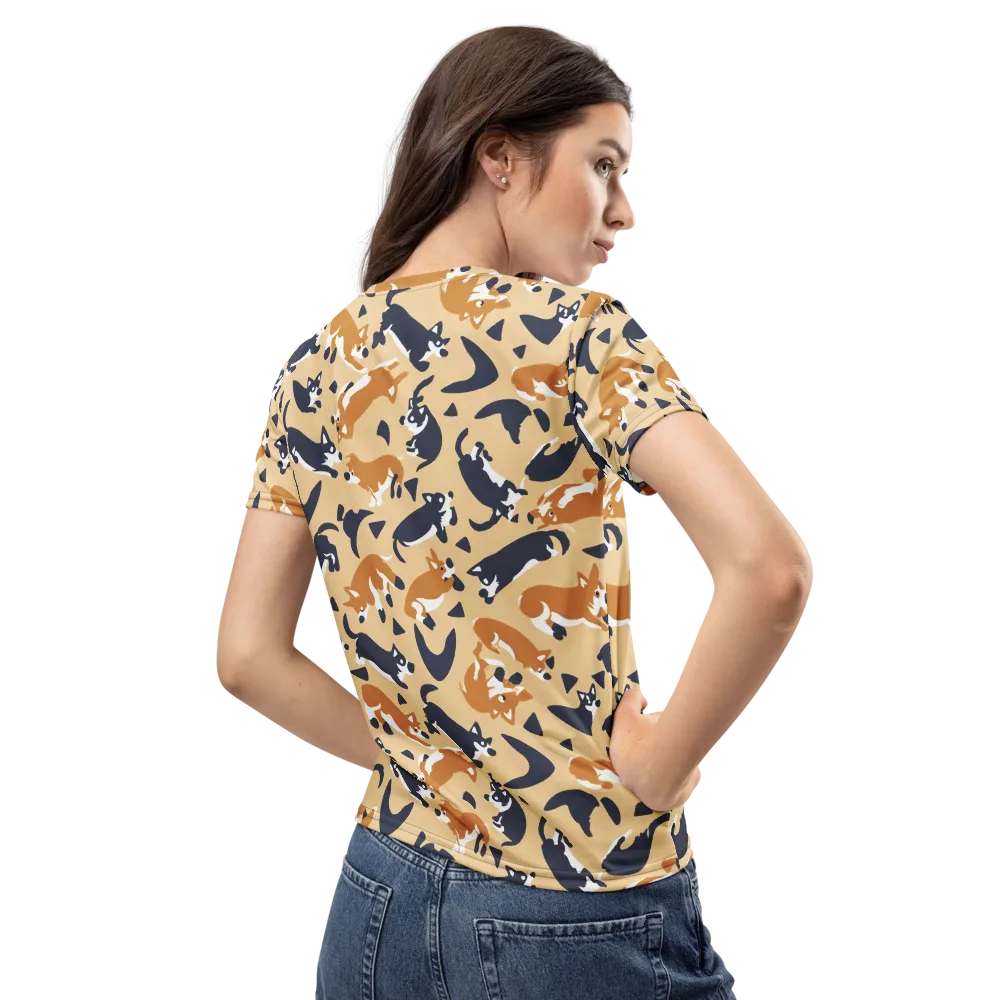 Midnight Herd on Women's Crew Neck T-Shirt — Back