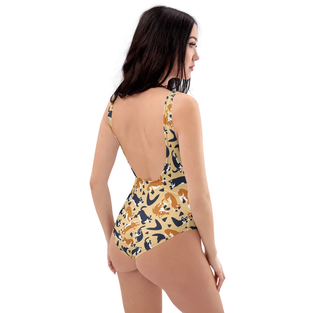 Midnight Herd on One-Piece Swimsuit — Right Back