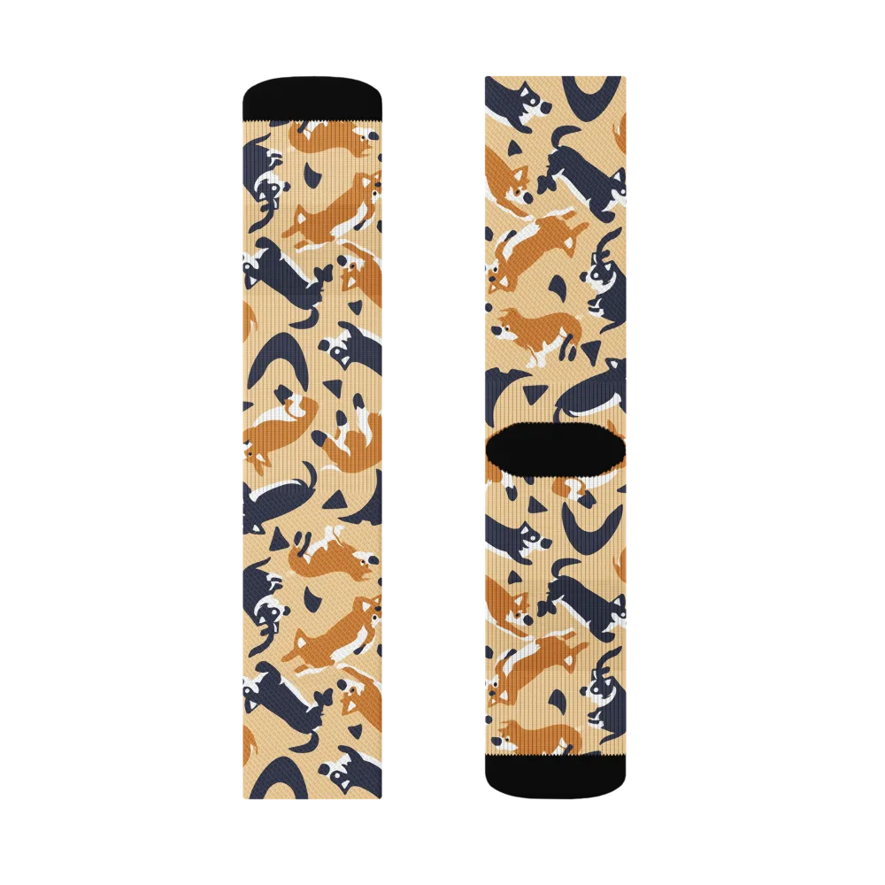 Midnight Herd on Socks — Left Sock