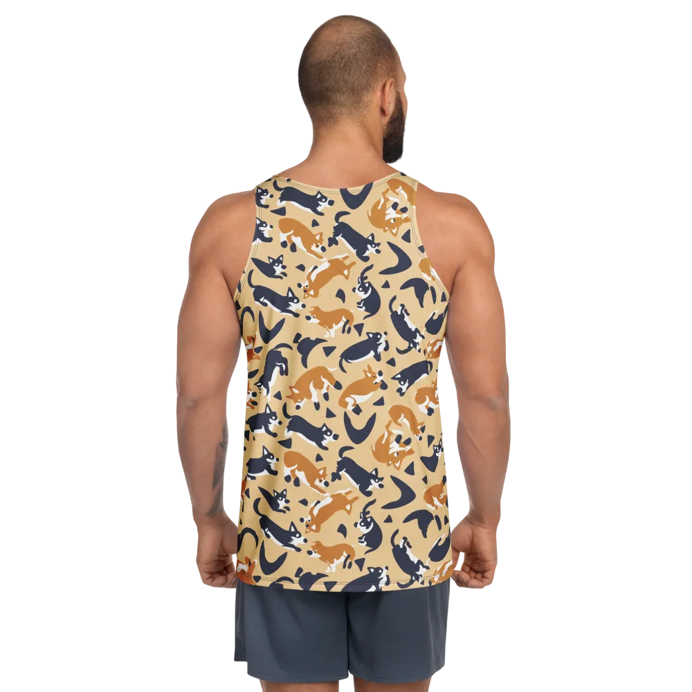 Midnight Herd on Men's Tank Top — Back