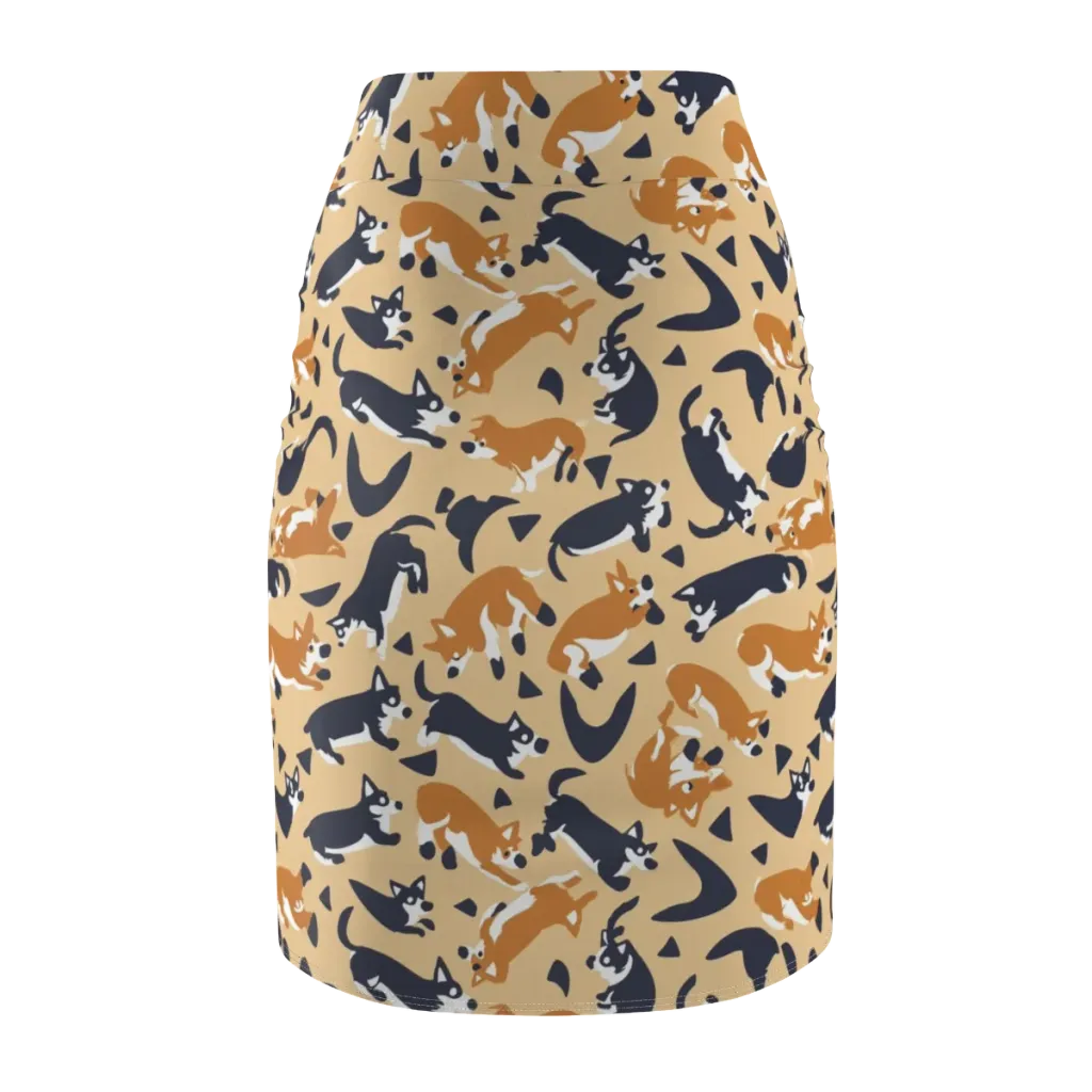 Midnight Herd on Pencil Skirt — Back