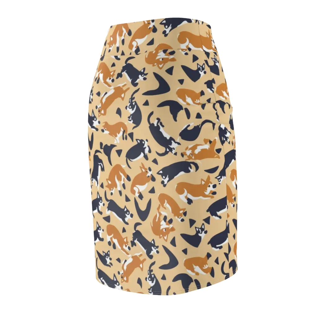 Midnight Herd on Pencil Skirt — Back Side