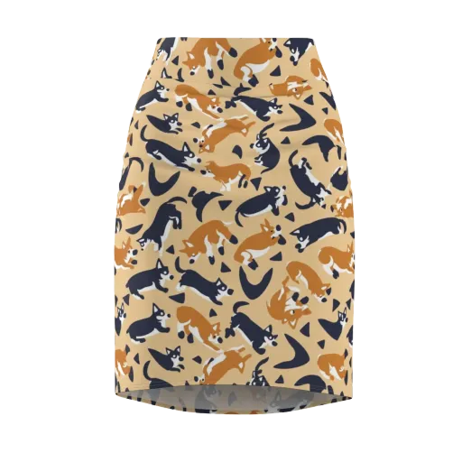 Midnight Herd on a Pencil Skirt