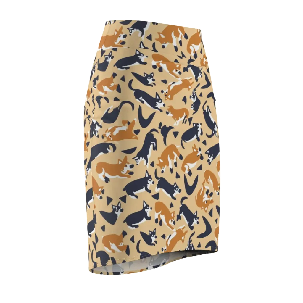 Midnight Herd on Pencil Skirt — Front Side