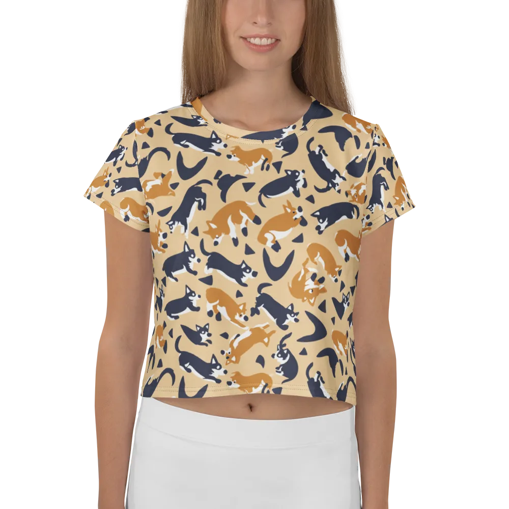 Midnight Herd on Crop Tee — Front