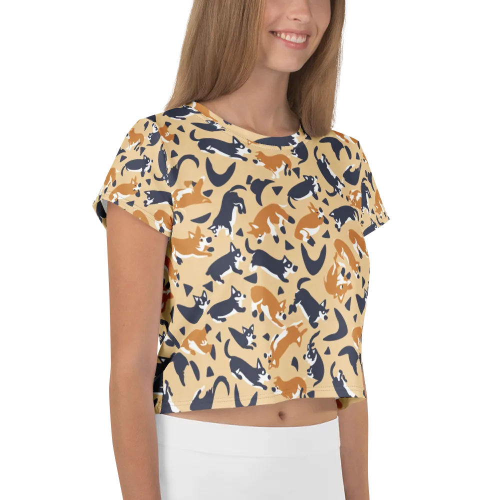 Midnight Herd on Crop Tee — Right