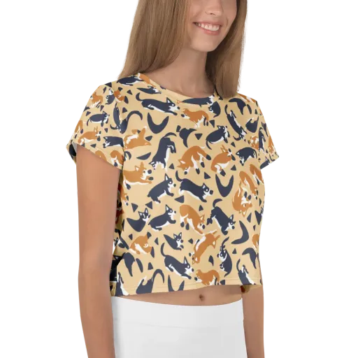 Midnight Herd on a Crop Tee