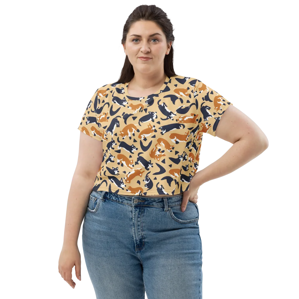 Midnight Herd on Crop Tee — Front