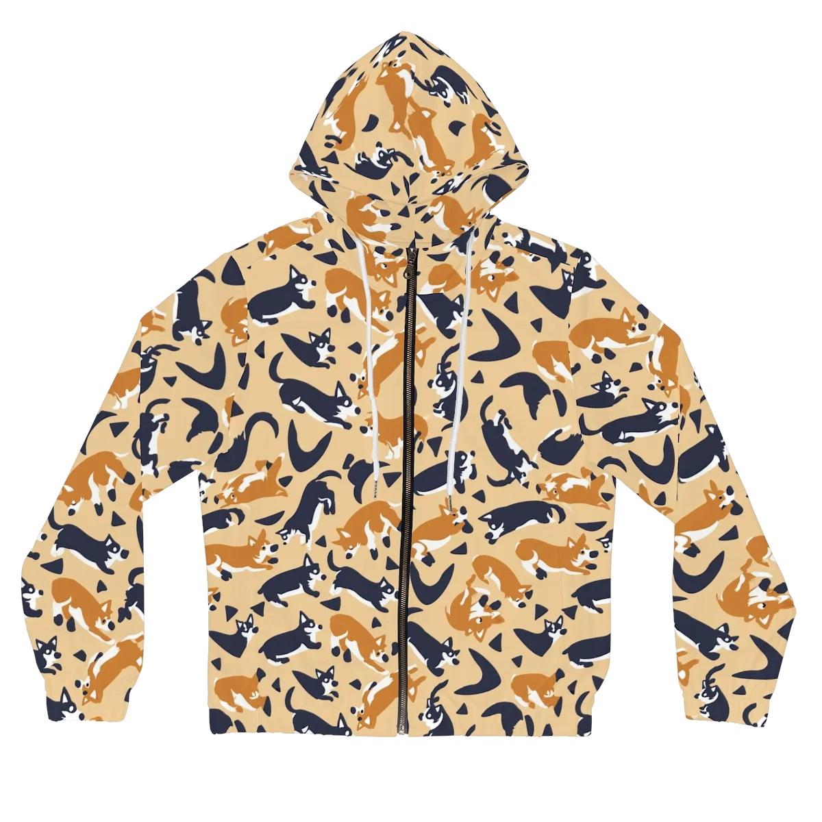 Midnight Herd on Women's Full-Zip Hoodie — Front