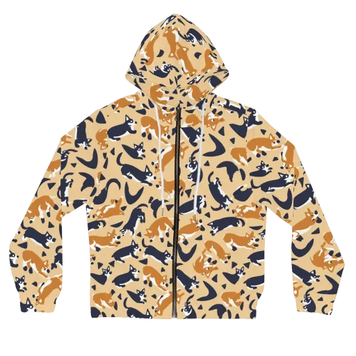 Midnight Herd on a Women's Full-Zip Hoodie