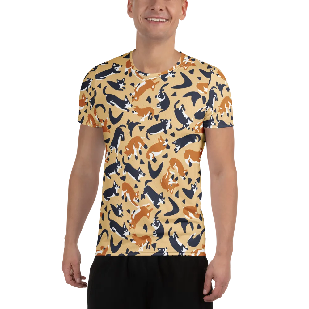 Midnight Herd on Men's Athletic T-Shirt — Front