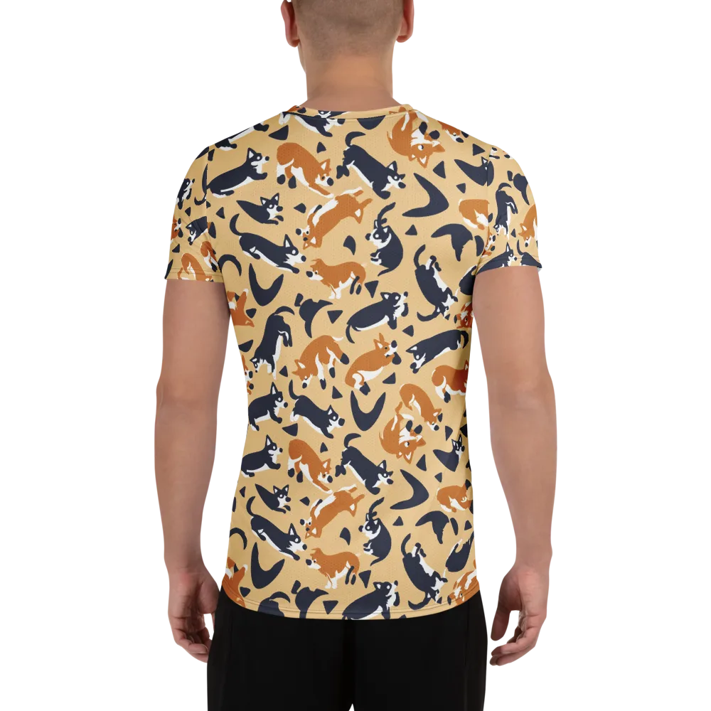 Midnight Herd on Men's Athletic T-Shirt — Back