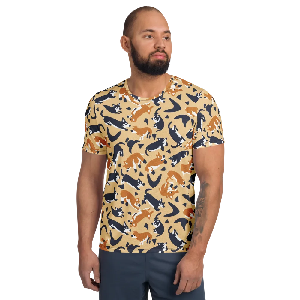 Midnight Herd on Men's Athletic T-Shirt — Front